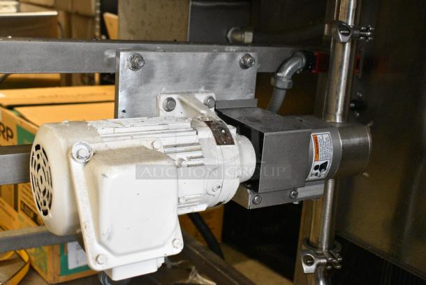 Belshaw Adamatic TG50 Stainless Steel Commercial Floor Style Thermoglaze Icing Machine on Commercial Casters. 208 Volts, 1 Phase. - Image 8 of 13