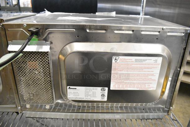 2021 Amana RCS10TS Stainless Steel Commercial Countertop Microwave Oven. 120 Volts, 1 Phase. - Image 4 of 6
