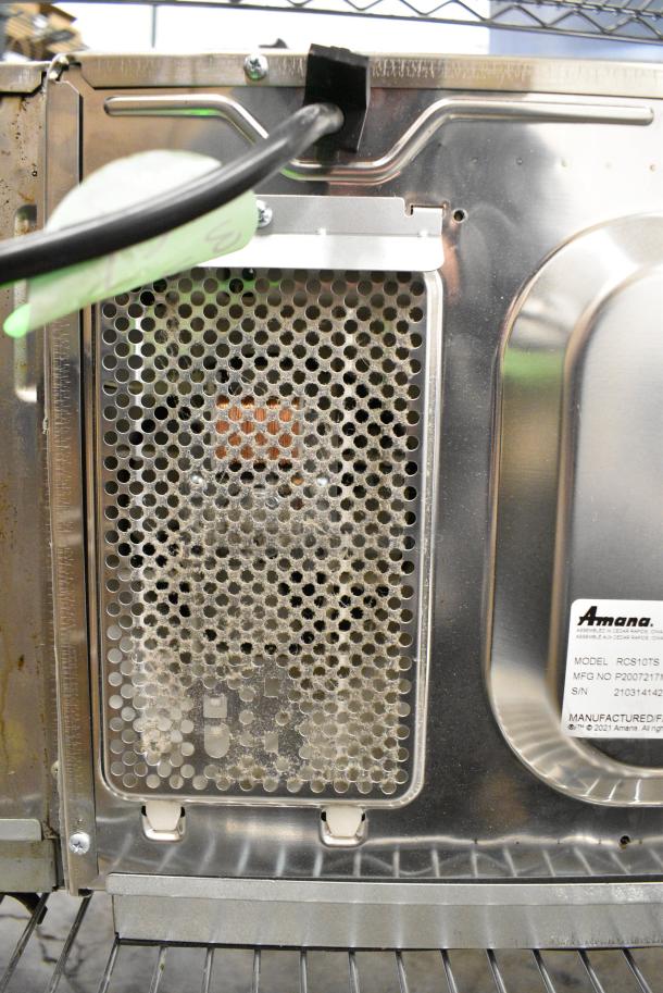 2021 Amana RCS10TS Stainless Steel Commercial Countertop Microwave Oven. 120 Volts, 1 Phase. - Image 5 of 6