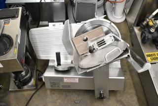 Bizerba SE12DUS Metal Commercial Countertop Meat Slicer. 120 Volts, 1 Phase. Tested and Working!