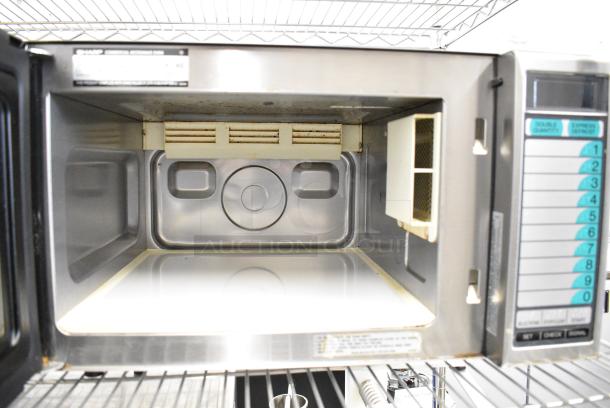 2022 Sharp R-21LVF Stainless Steel Commercial Countertop Microwave Oven. 120 Volts, 1 Phase. - Image 3 of 7