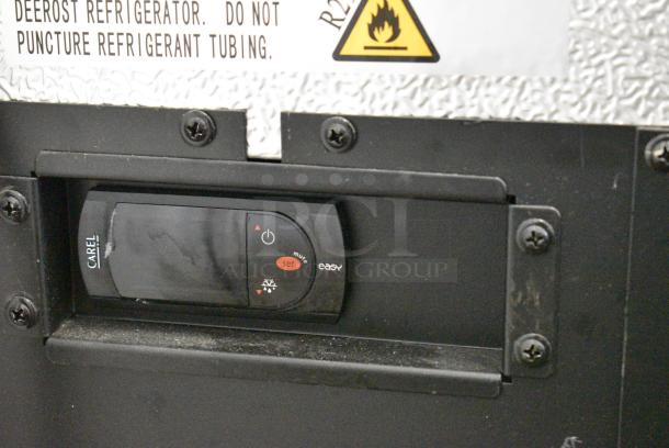 2023 Avantco 178SSPT48MHC Stainless Steel Commercial Sandwich Salad Prep Table Bain Marie Mega Top on Commercial Casters. 115 Volts, 1 Phase. Tested and Working! - Image 9 of 10