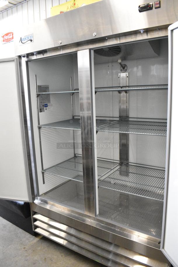 2023 Avantco 178A49FHC Stainless Steel Commercial 2 Door Reach In Freezer on Commercial Casters. 115 Volts, 1 Phase. Tested and Working! - Image 3 of 6