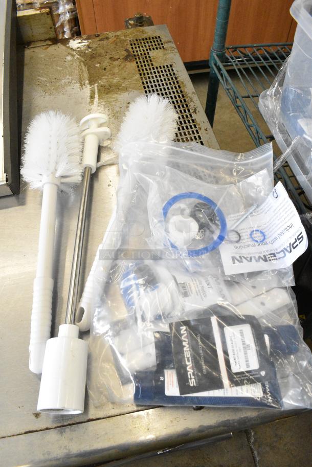 ALL ONE MONEY! Lot of Various Items Including Spaceman Ice Cream Machine Lube, Cleaning Brushes - Image 2 of 4