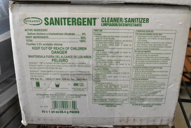 2 Boxes of Stearns Sanitergent Cleaner and Sanitizer. 2 Times Your Bid! - Image 1 of 2
