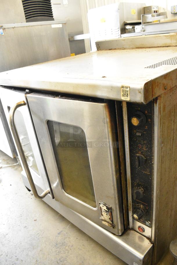 Montague Stainless Steel Commercial Natural Gas Powered Full Size Convection Oven w/ View Through Doors, Metal Oven Racks and Thermostatic Controls. - Image 2 of 7