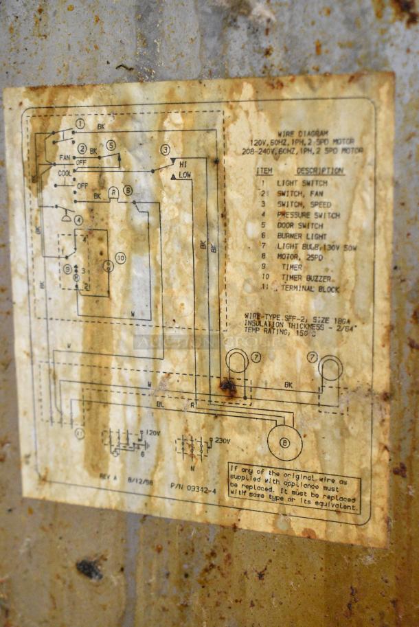 Montague Stainless Steel Commercial Natural Gas Powered Full Size Convection Oven w/ View Through Doors, Metal Oven Racks and Thermostatic Controls. - Image 7 of 7