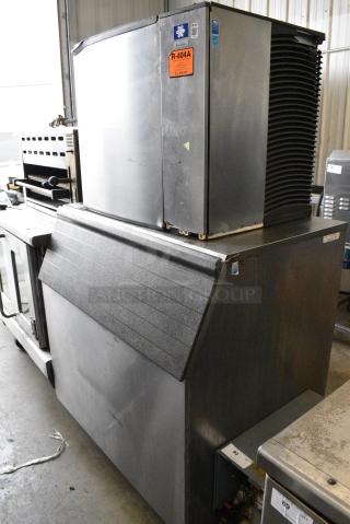 Manitowoc SY0894N Stainless Steel Commercial Ice Machine Bin on Manitowoc C730S Commercial Ice Bin. 208-230 Volts, 1 Phase.