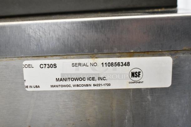 Manitowoc SY0894N Stainless Steel Commercial Ice Machine Bin on Manitowoc C730S Commercial Ice Bin. 208-230 Volts, 1 Phase. - Image 10 of 10