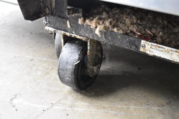 Montague Stainless Steel Commercial Natural Gas Powered Full Size Convection Oven w/ View Through Doors, Metal Oven Racks and Thermostatic Controls on Commercial Casters. - Image 2 of 8