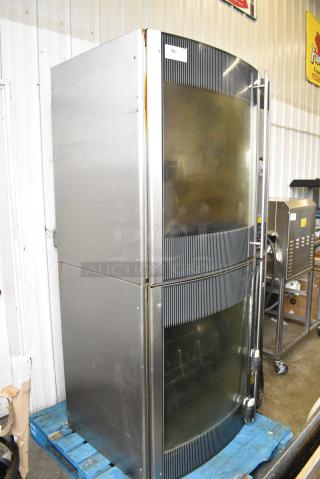 2 Frijado STG 7-P Stainless Steel Commercial Electric Powered Rotisserie Oven w/ Spit Baskets. 208 Volts, 3 Phase. 2 Times Your Bid!