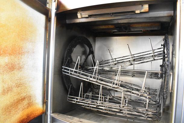 2 Frijado STG 7-P Stainless Steel Commercial Electric Powered Rotisserie Oven w/ Spit Baskets. 208 Volts, 3 Phase. 2 Times Your Bid! - Image 4 of 10