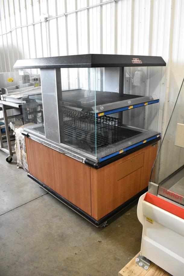 Custom Delis Equipment Stainless Steel Commercial 2 Tier Warming Display Case Merchandiser on Commercial Casters. 208-240 Volts. - Image 1 of 4