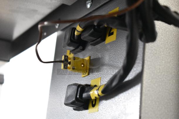 Custom Delis Equipment Stainless Steel Commercial 2 Tier Warming Display Case Merchandiser on Commercial Casters. 208-240 Volts. - Image 3 of 4