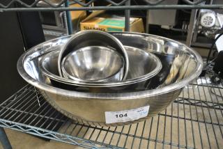 ALL ONE MONEY! Lot of Various Metal Bowls.