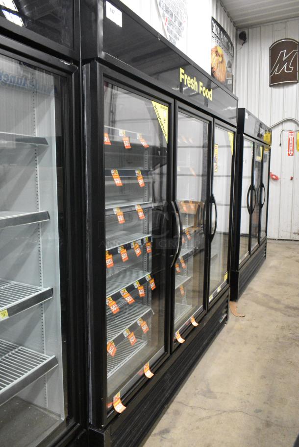 2019 True GDM-72-HC Metal Commercial 3 Door Reach In Cooler Merchandiser w/ Poly Coated Racks. 115 Volts, 1 Phase. Tested and Working! - Image 2 of 7
