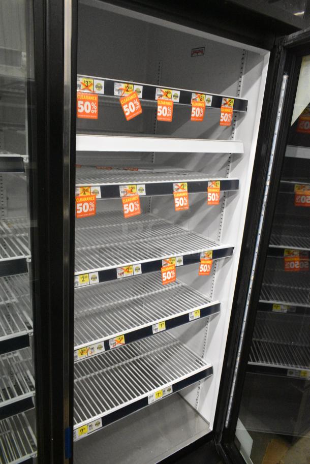 2019 True GDM-72-HC Metal Commercial 3 Door Reach In Cooler Merchandiser w/ Poly Coated Racks. 115 Volts, 1 Phase. Tested and Working! - Image 4 of 7