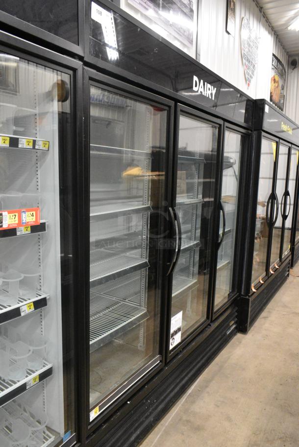 2019 True GDM-72-HC Metal Commercial 3 Door Reach In Cooler Merchandiser w/ Poly Coated Racks. 115 Volts, 1 Phase. Tested and Working! - Image 1 of 7