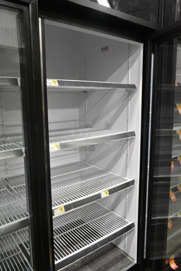 2019 True GDM-72-HC Metal Commercial 3 Door Reach In Cooler Merchandiser w/ Poly Coated Racks. 115 Volts, 1 Phase. Tested and Working! - Image 4 of 7