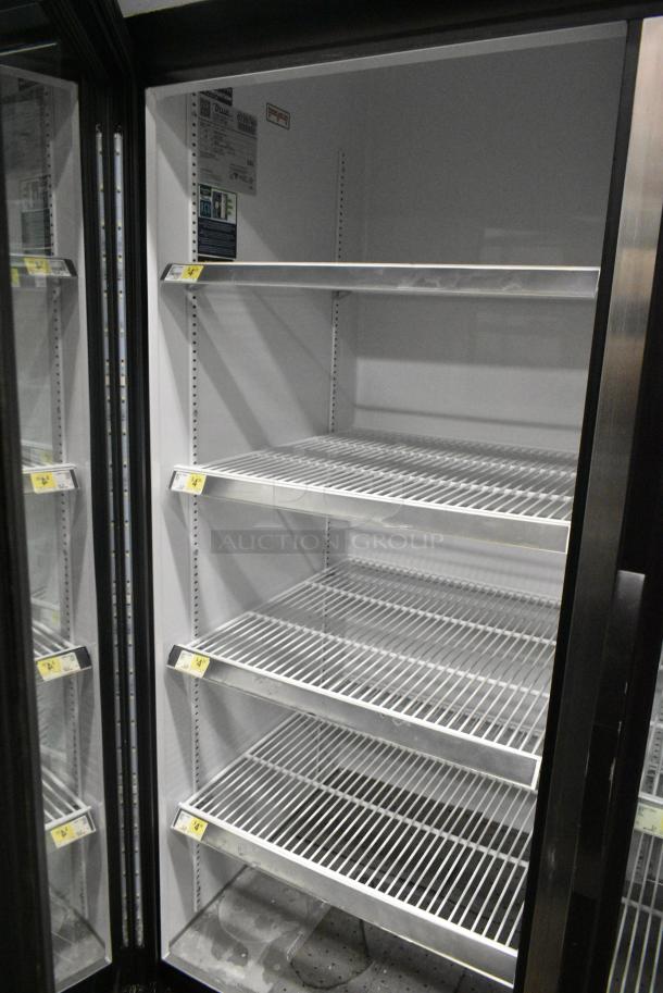 2019 True GDM-72-HC Metal Commercial 3 Door Reach In Cooler Merchandiser w/ Poly Coated Racks. 115 Volts, 1 Phase. Tested and Working! - Image 6 of 7