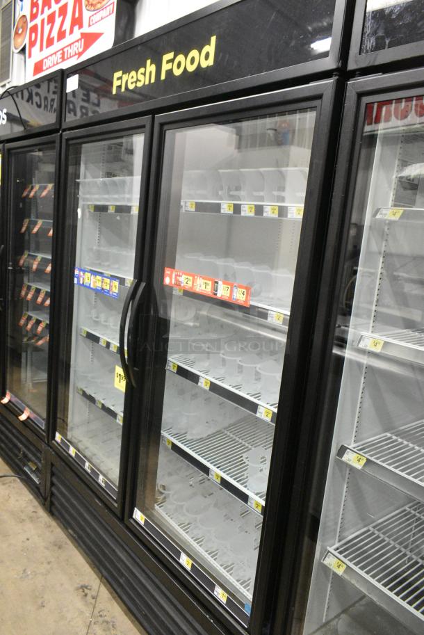 2020 True GDM-49-HC Metal Commercial 2 Door Reach In Cooler Merchandiser w/ Poly Coated Racks. 115 Volts, 1 Phase. Tested and Working! - Image 1 of 7