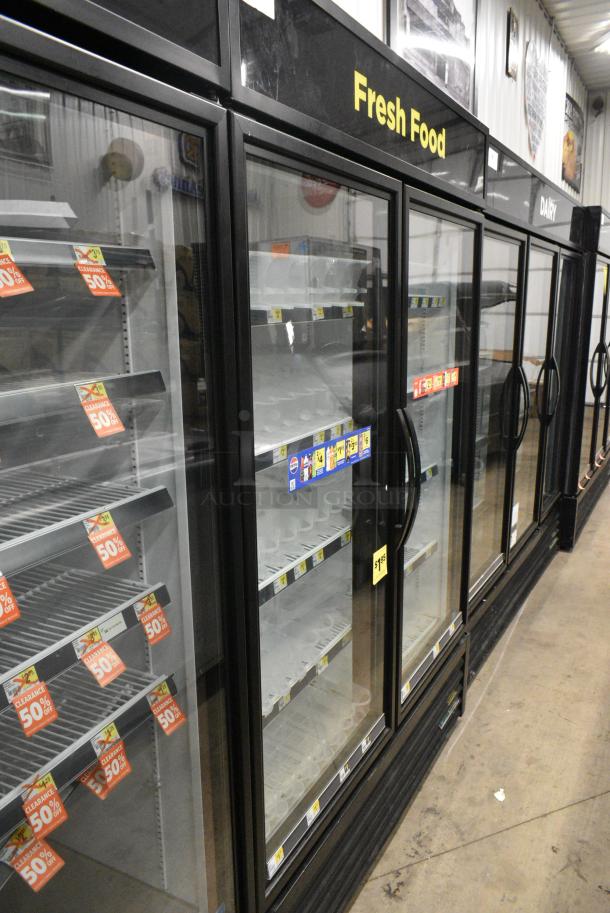 2020 True GDM-49-HC Metal Commercial 2 Door Reach In Cooler Merchandiser w/ Poly Coated Racks. 115 Volts, 1 Phase. Tested and Working! - Image 2 of 7