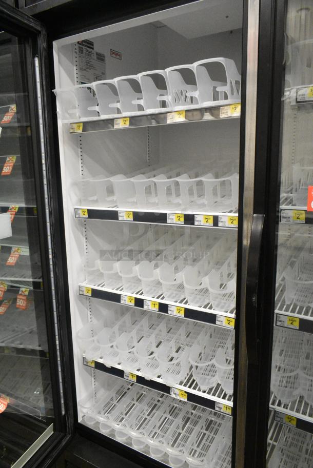 2020 True GDM-49-HC Metal Commercial 2 Door Reach In Cooler Merchandiser w/ Poly Coated Racks. 115 Volts, 1 Phase. Tested and Working! - Image 5 of 7