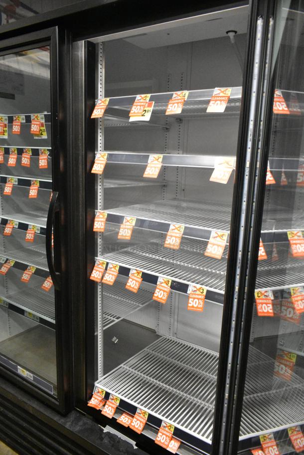 2018 True GDM-72-HC Metal Commercial 3 Door Reach In Cooler Merchandiser w/ Poly Coated Racks. 115 Volts, 1 Phase. Tested and Working! - Image 5 of 7