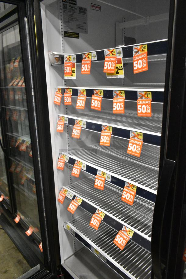 2018 True GDM-72-HC Metal Commercial 3 Door Reach In Cooler Merchandiser w/ Poly Coated Racks. 115 Volts, 1 Phase. Tested and Working! - Image 6 of 7