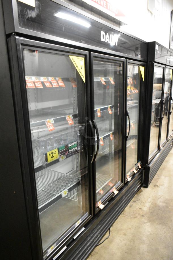 2018 True GDM-72-HC Metal Commercial 3 Door Reach In Cooler Merchandiser w/ Poly Coated Racks. 115 Volts, 1 Phase. Tested and Working! - Image 1 of 7