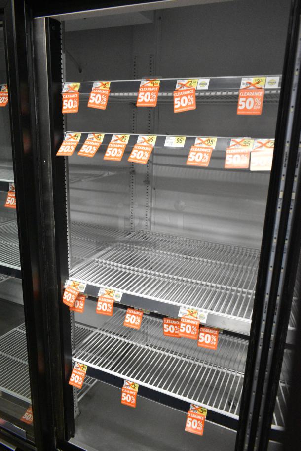 2018 True GDM-72-HC Metal Commercial 3 Door Reach In Cooler Merchandiser w/ Poly Coated Racks. 115 Volts, 1 Phase. Tested and Working! - Image 4 of 7