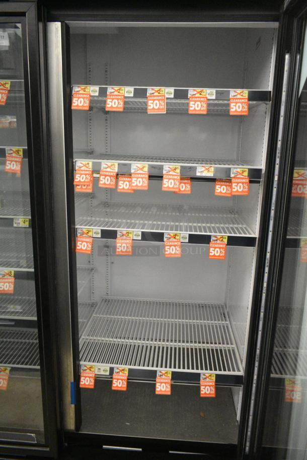 2018 True GDM-72-HC Metal Commercial 3 Door Reach In Cooler Merchandiser w/ Poly Coated Racks. 115 Volts, 1 Phase. Tested and Working! - Image 4 of 7