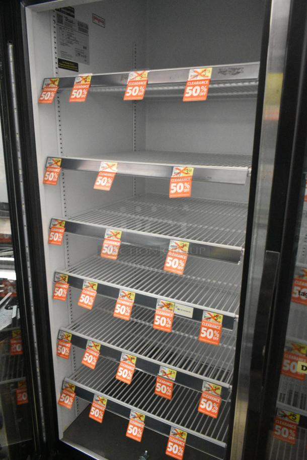 2018 True GDM-72-HC Metal Commercial 3 Door Reach In Cooler Merchandiser w/ Poly Coated Racks. 115 Volts, 1 Phase. Tested and Working! - Image 6 of 7