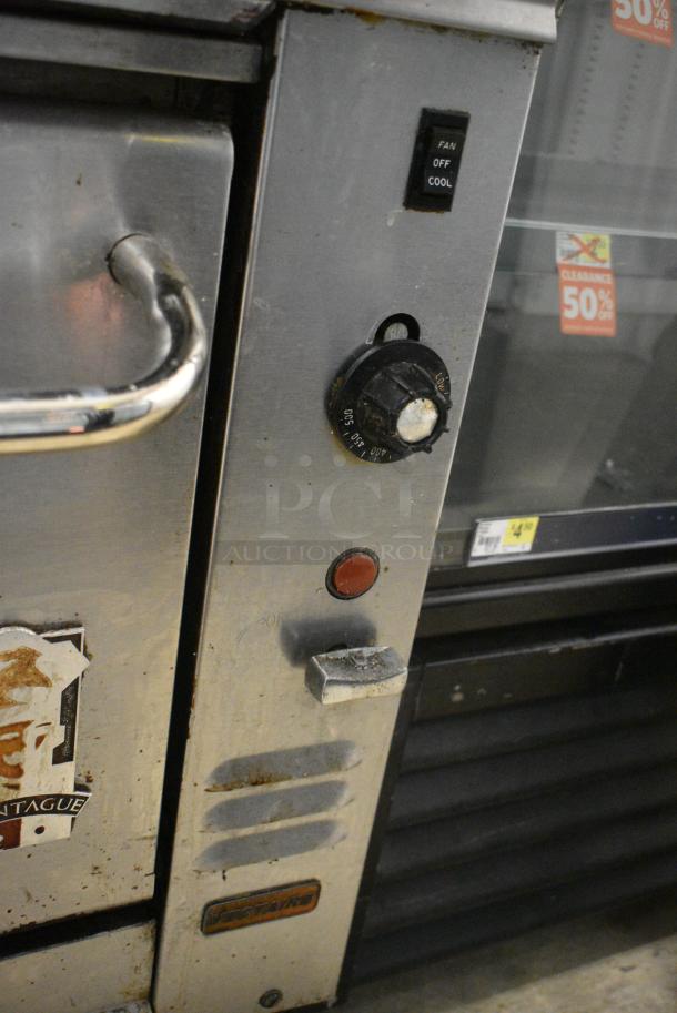 Montague Stainless Steel Commercial Natural Gas Powered 6 Burner Range w/ CONVECTION Oven. - Image 10 of 11