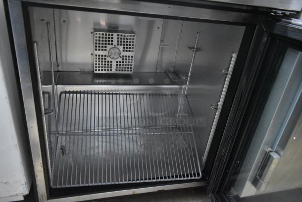 True TUC-27G-HC Stainless Steel Commercial Single Door Undercounter Cooler Merchandiser on Commercial Casters. 115 Volts, 1 Phase. Tested and Working! - Image 5 of 7