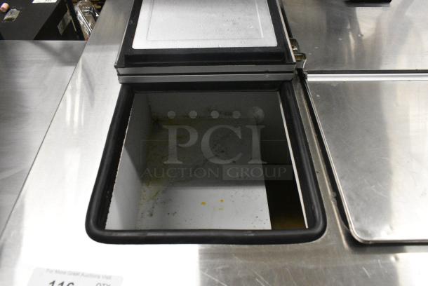 Stainless Steel Commercial Chest Freezer w/ 3 Center Hinge Lid on Commercial Casters. 115 Volts, 1 Phase. Tested and Working! - Image 4 of 14