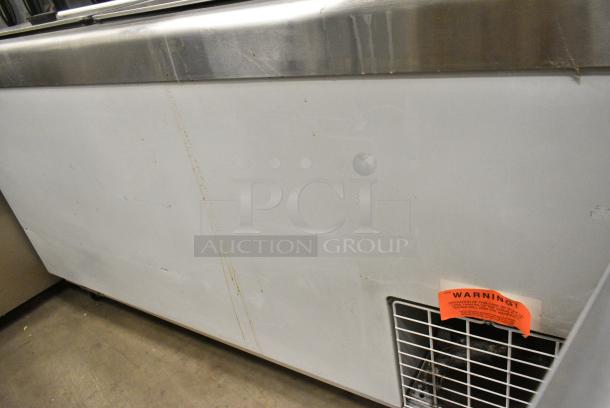 Stainless Steel Commercial Chest Freezer w/ 3 Center Hinge Lid on Commercial Casters. 115 Volts, 1 Phase. Tested and Working! - Image 12 of 14