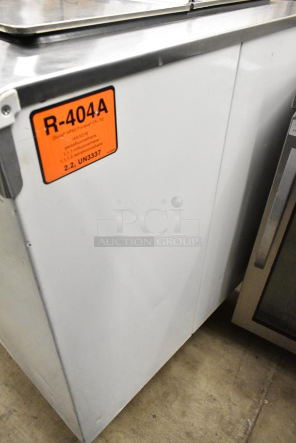 Stainless Steel Commercial Chest Freezer w/ 3 Center Hinge Lid on Commercial Casters. 115 Volts, 1 Phase. Tested and Working! - Image 14 of 14