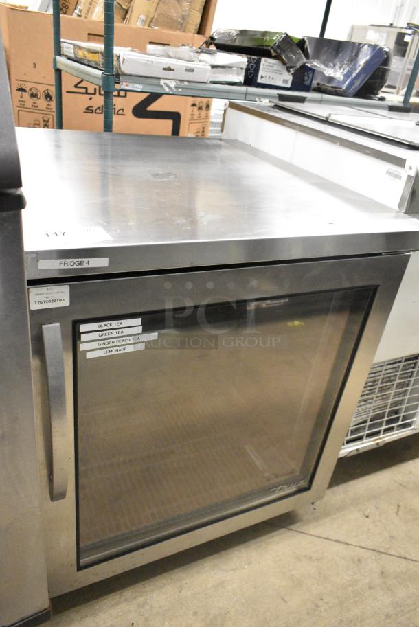 True TUC-27G-HC Stainless Steel Commercial Single Door Undercounter Cooler Merchandiser on Commercial Casters. 115 Volts, 1 Phase. Tested and Working! - Image 1 of 7
