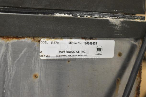 Manitowoc SY0454A Stainless Steel Commercial Ice Machine Head on Manitowoc B570 Ice Machine Bin. 115 Volts, 1 Phase. - Image 7 of 8