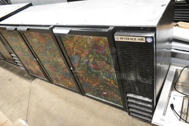 Beverage Air BB72GY-1-B Metal Commercial 3 Door Back Bar Cooler Merchandiser. One Door Does Not Open. 115 Volts, 1 Phase. Tested and Working! - Image 2 of 8