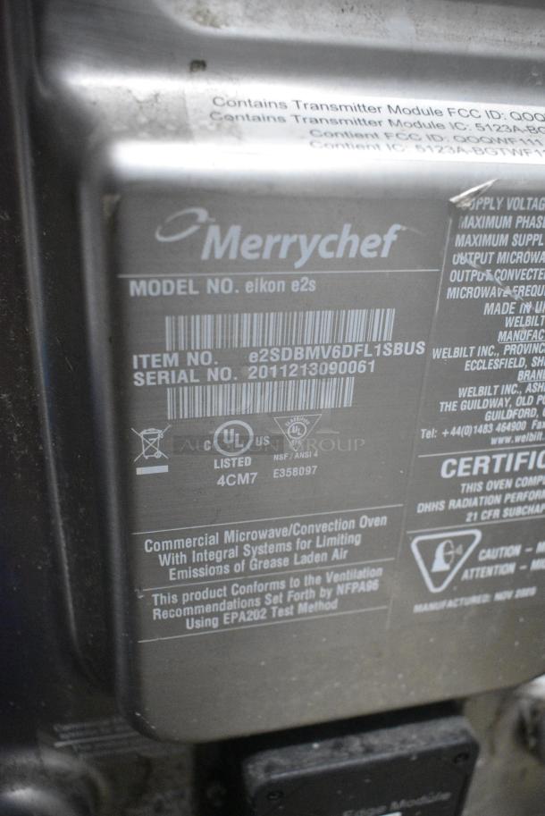 Merrychef eikon e2s Metal Commercial Countertop Electric Powered Rapid Cook Oven. 208/240 Volts. - Image 5 of 5
