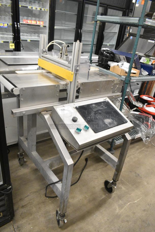 Metal Commercial Floor Style Automatic Cutter on Commercial Casters. 115/240 Volts, 1 Phase. Tested and Working! - Image 1 of 16