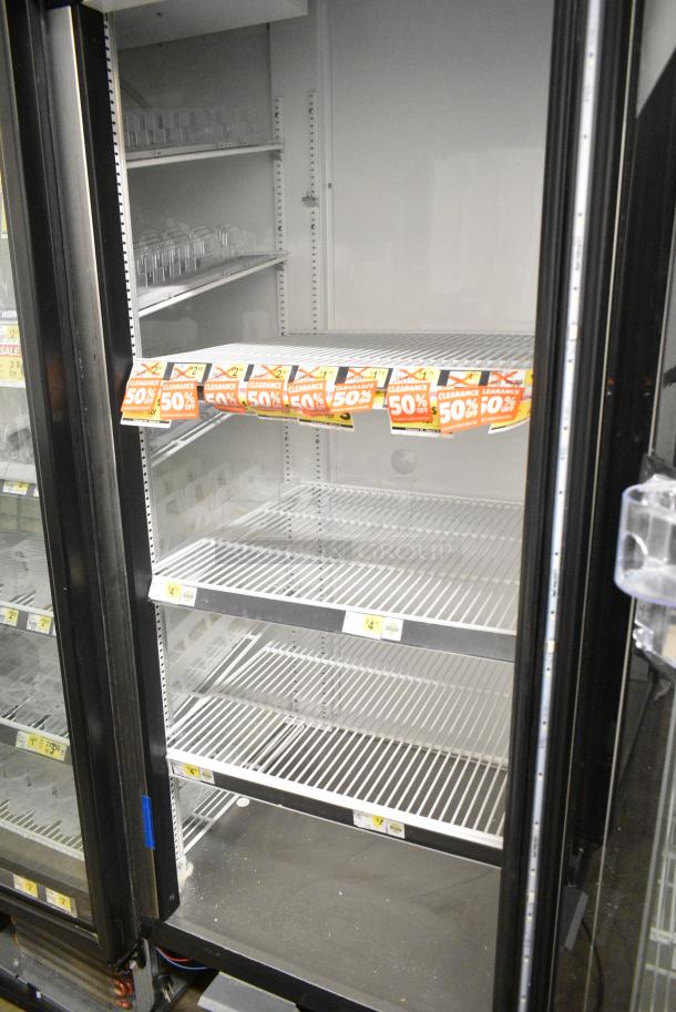 2018 True GDM-72-HC Metal Commercial 3 Door Reach In Cooler Merchandiser w/ Poly Coated Racks. 115 Volts, 1 Phase. Tested and Working! - Image 5 of 9