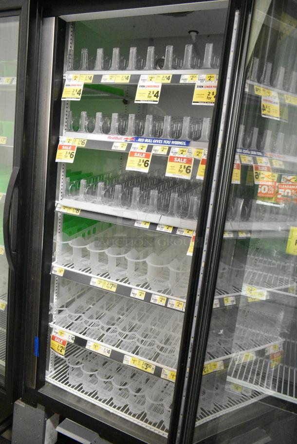 2018 True GDM-72-HC Metal Commercial 3 Door Reach In Cooler Merchandiser w/ Poly Coated Racks. 115 Volts, 1 Phase. Tested and Working! - Image 6 of 9