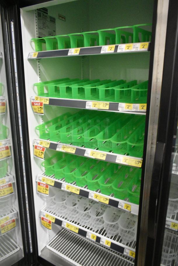 2018 True GDM-72-HC Metal Commercial 3 Door Reach In Cooler Merchandiser w/ Poly Coated Racks. 115 Volts, 1 Phase. Tested and Working! - Image 7 of 9