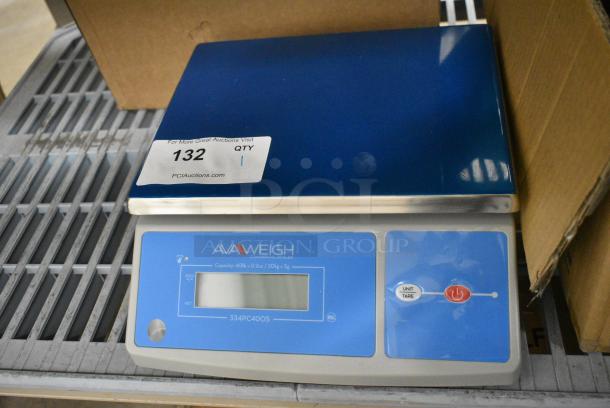 BRAND NEW SCRATCH AND DENT! AvaWeigh 334PC40OS 40 lb. Digital Portion Control Scale with an Oversized Platform. Cannot Test Due To Missing Power Cord - Image 2 of 8