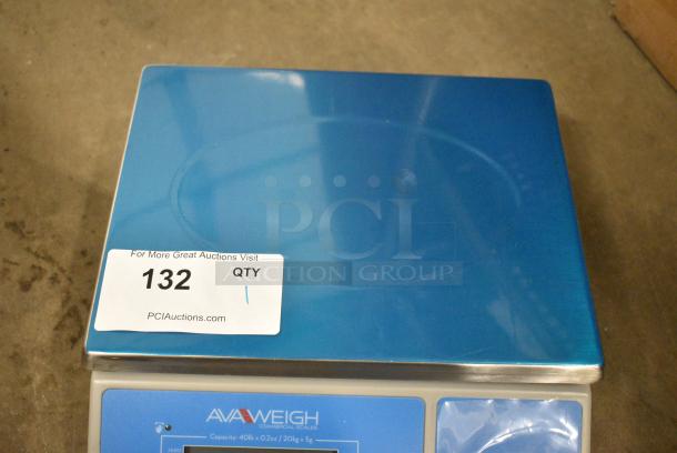 BRAND NEW SCRATCH AND DENT! AvaWeigh 334PC40OS 40 lb. Digital Portion Control Scale with an Oversized Platform. Cannot Test Due To Missing Power Cord - Image 5 of 8