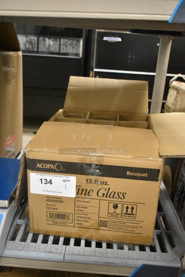 BRAND NEW SCRATCH AND DENT! Box of 10 5535513B Acopa Bouquet 13.5 oz. Wine Glass - Image 2 of 5