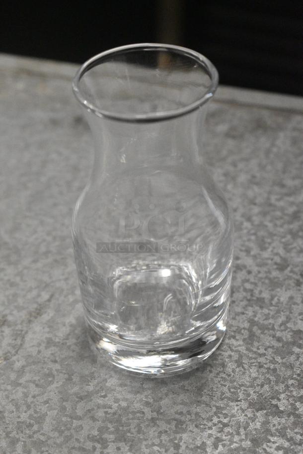 BRAND NEW SCRATCH AND DENT! Box of 11 5535204 Acopa 4 oz. Glass Carafe - Image 1 of 7